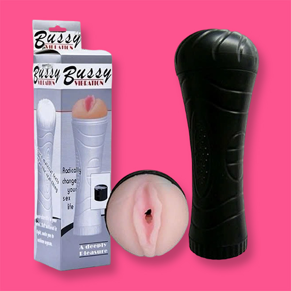 Âm đạo giả nguỵ trang đèn pin Bussy Vibrator có rung