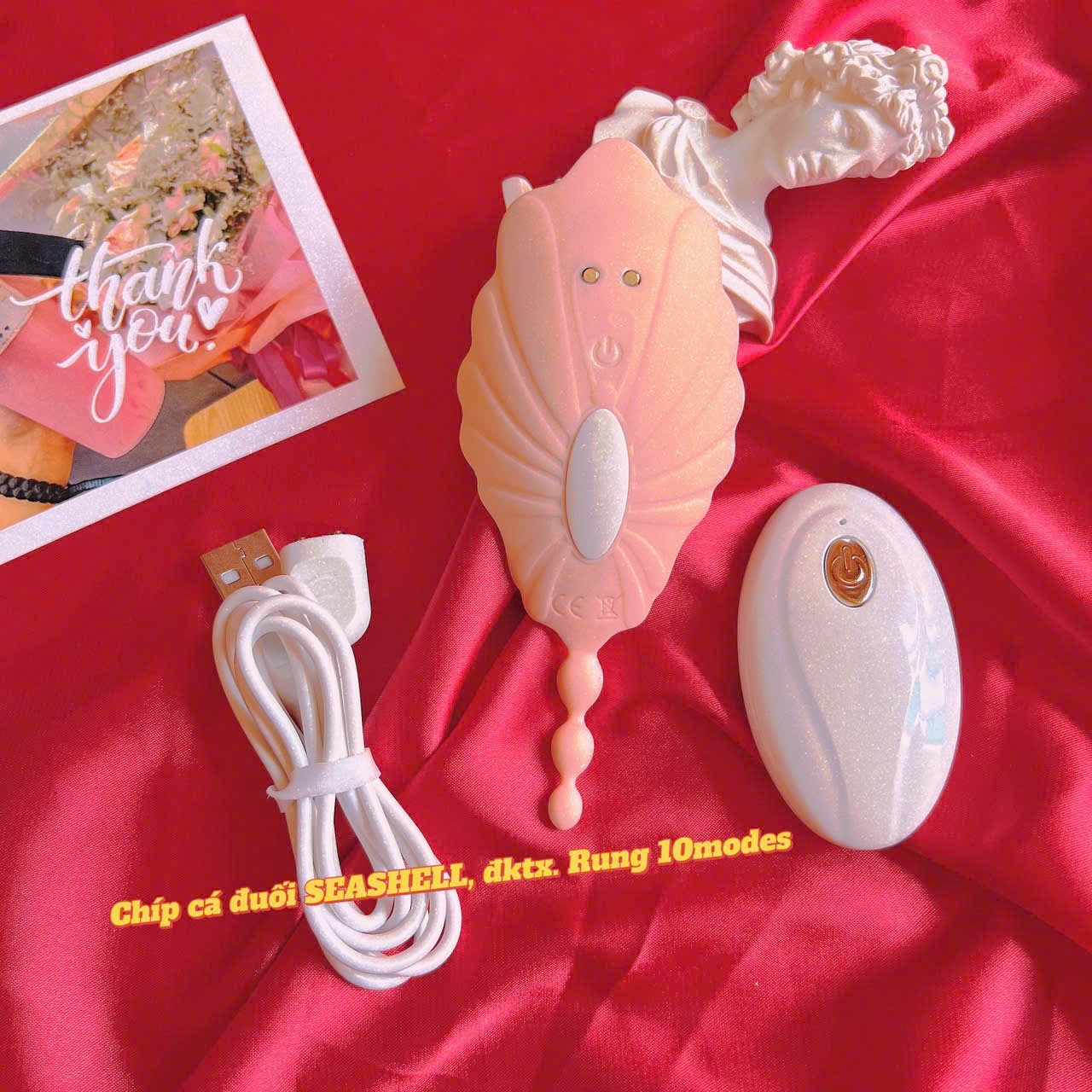 Chíp mu gắn quần lót Seashell 10 chế độ, điều khiển từ xa - Ảnh 4