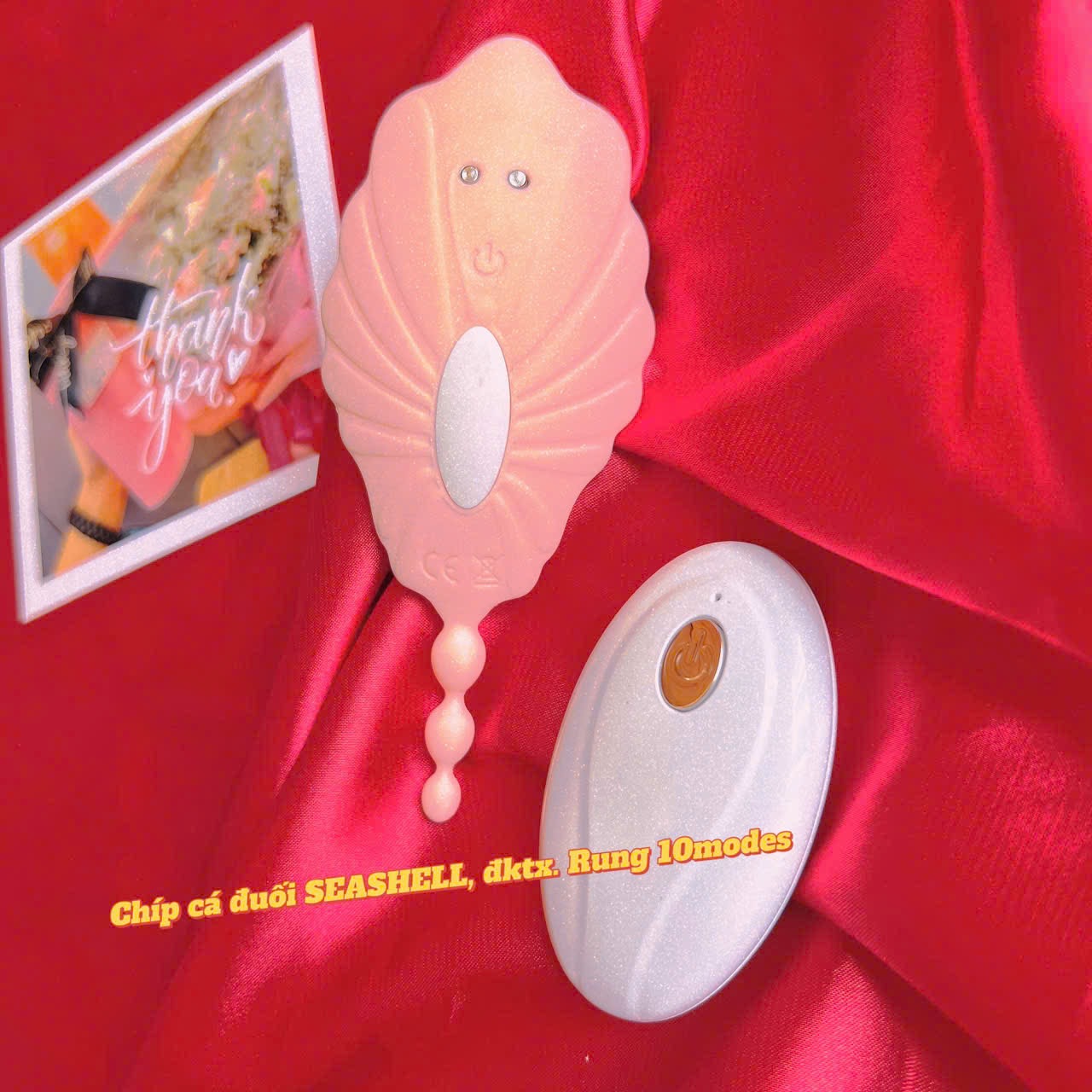 Chíp mu gắn quần lót Seashell 10 chế độ, điều khiển từ xa