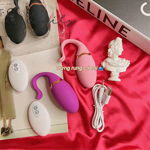 Trứng rung cá voi điều khiển từ xa Sexy Player 10 chế độ