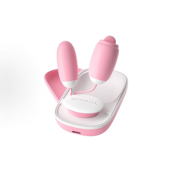 Trứng rung kết hợp lưỡi liếm âm đạo nhũ hoa 2in1 Lilo Magic Box