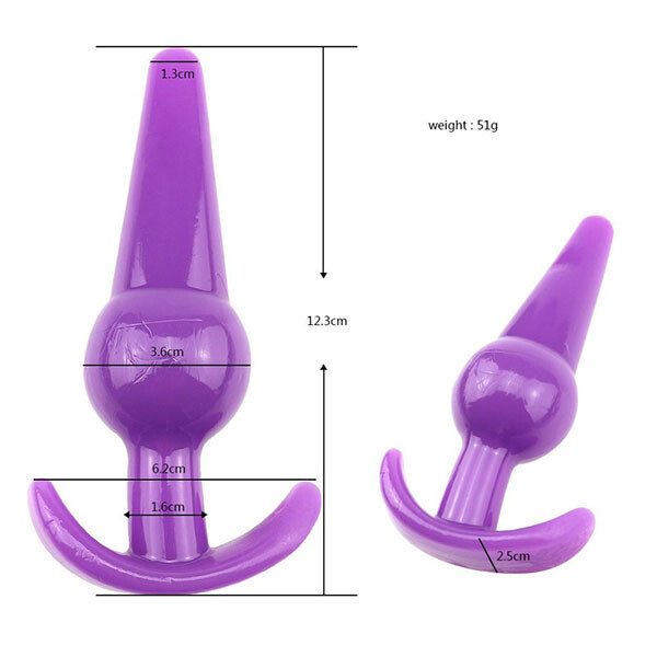 Alternative view of Butt plugs silicon mỏ neo 12,7cm (Đen)
