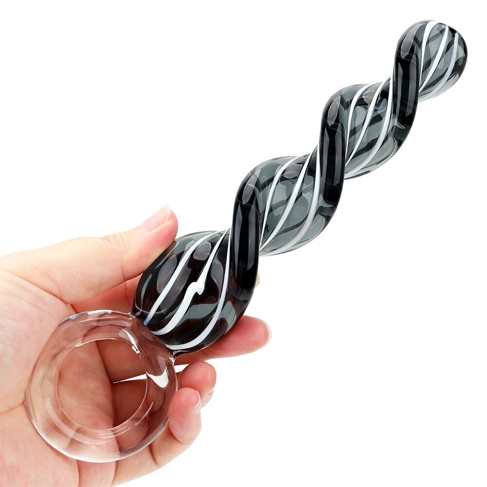 Anal bead thủy tinh xoắn kích thích lỗ nhị sung sướng - Ảnh 3