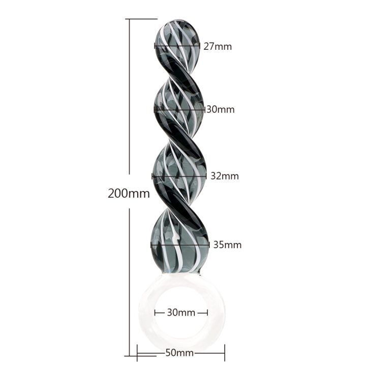 Anal bead thủy tinh xoắn kích thích lỗ nhị sung sướng - Ảnh 8