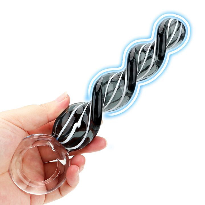Anal bead thủy tinh xoắn kích thích lỗ nhị sung sướng