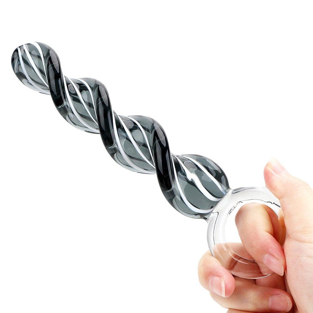Alternative view of Anal bead thủy tinh xoắn kích thích lỗ nhị sung sướng