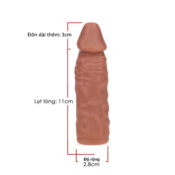 Alternative view of Bao cao su đôn dên thân ngắn Top Notch tăng 3cm
