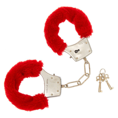 Còng số 8 lót lông SM (đỏ)
