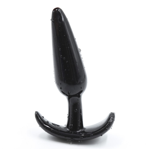 Phích cắm hậu môn mỏ neo silicone (đen)