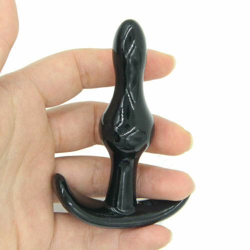 Phích cắm hậu môn silicone size mini (đen)