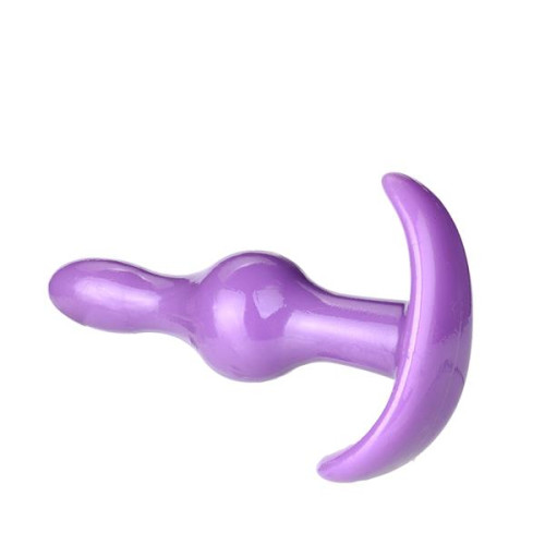 Alternative view of Phích cắm hậu môn silicone size mini (tím)