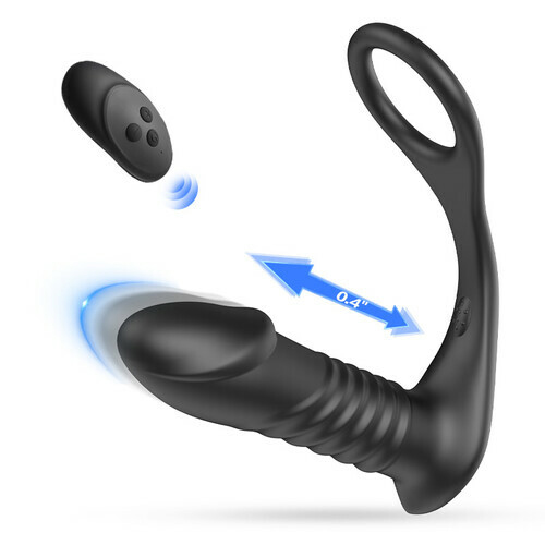 Plug hậu môn Yunman Scalable rung thụt 10 chế độ, có điều khiển xa