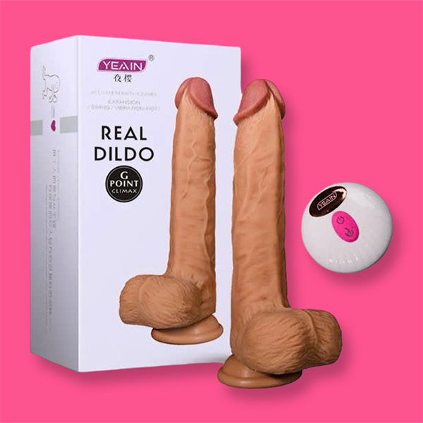 Dương vật giả Yeain Real Dildo rung thụt toả nhiệt, có điều khiển xa
