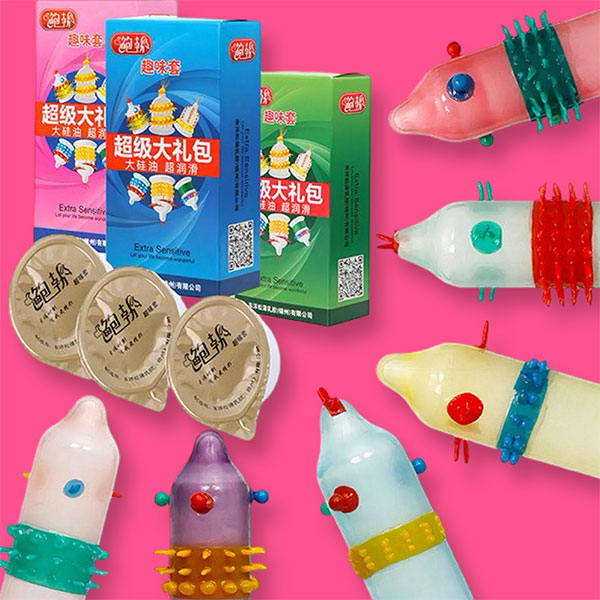 Bao cao su Runbo Big gai bi râu lớn (hộp 6 cái)